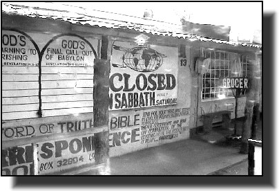 Benny Kayamba's evangelism shop