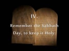 remember the sabbath fourth commandment